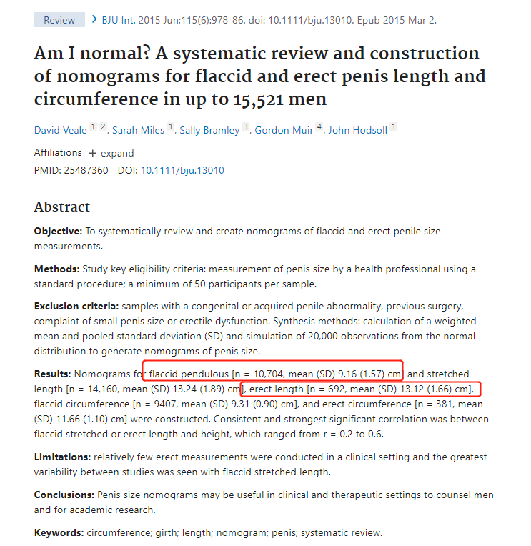 外国的小兄弟比中国的大?真的假的?