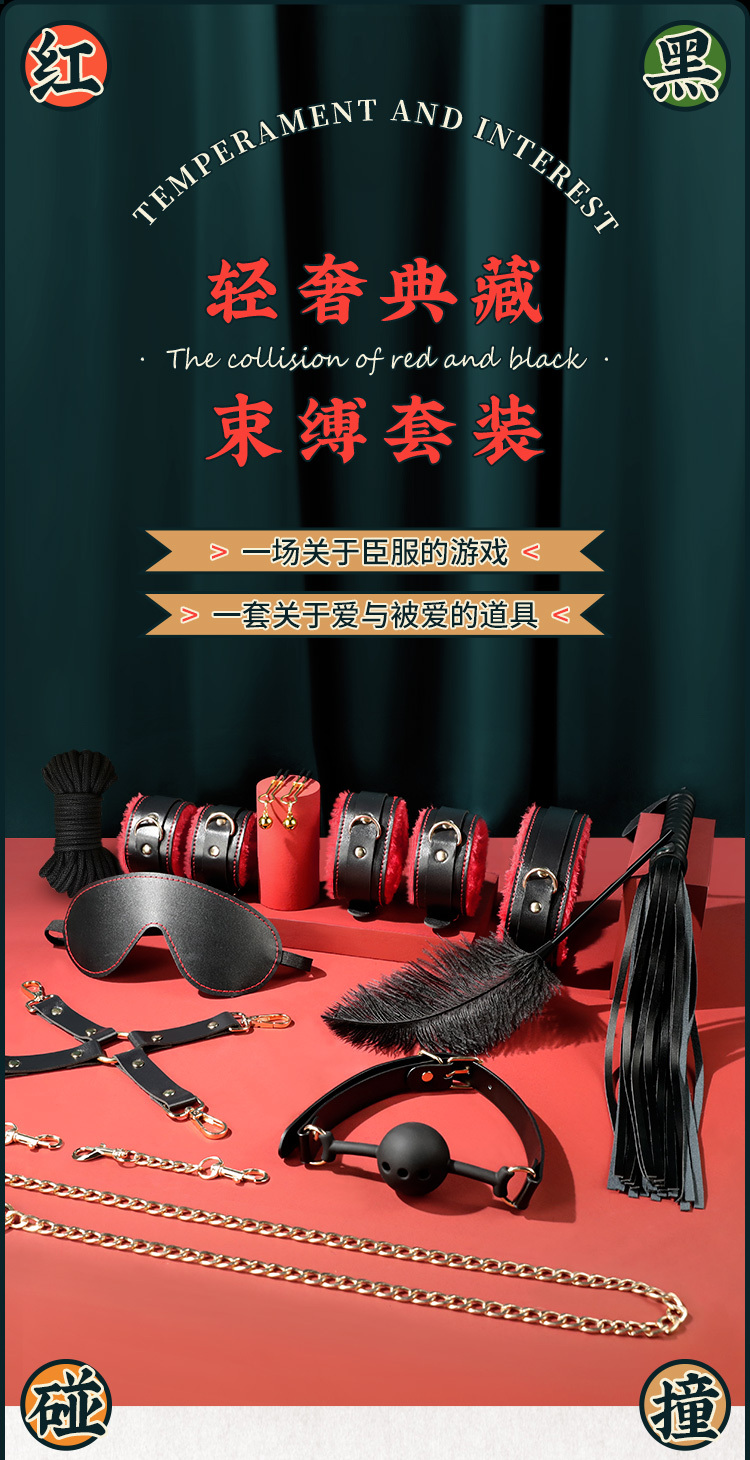 SM捆绑10件套束缚套装另类玩具