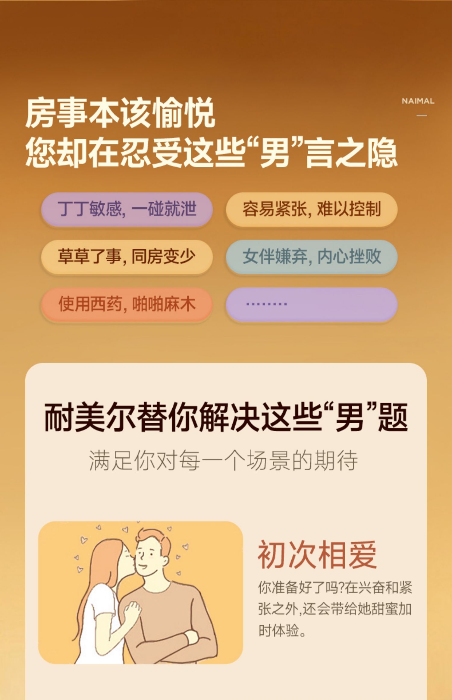 耐美尔延时喷剂加强便携装2ml