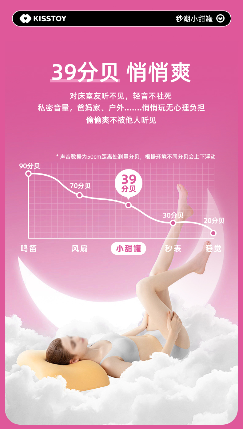 KISSTOY小甜罐粉色女用吮吸按摩器