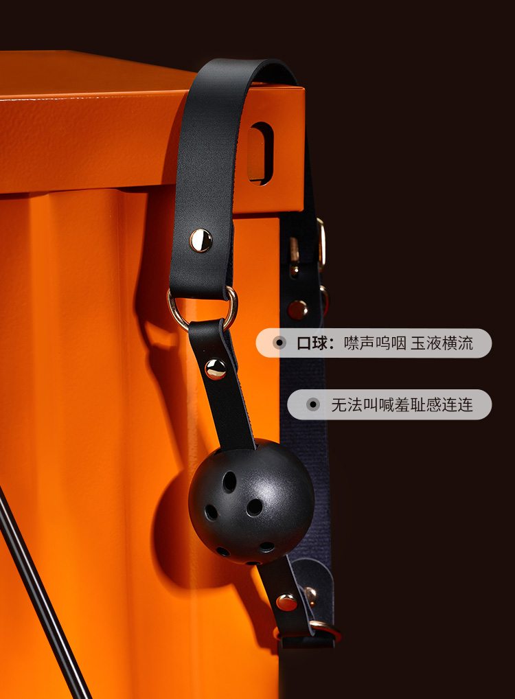 甄选雅黑套装SM皮革束缚调情另类玩具（两款随机发）