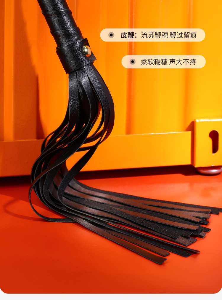 甄选雅黑套装SM皮革束缚调情另类玩具（两款随机发）